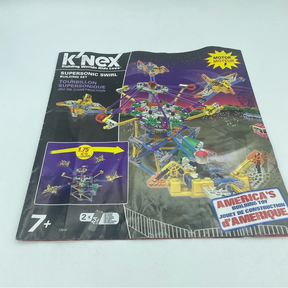 K'Nex Roller Coaster Clock Work Supersonic Swirl Instruction Manuals 13410 15406 - Picture 5 of 7